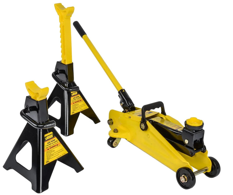 Hydraulic Utility Floor Jack & Stands Heavy Gauge Steel Frames G1