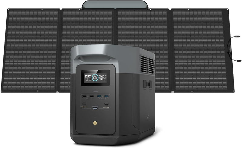 Portable Power Station, 2400W LFP Solar Generator, Full Charge in 1 Hr, 2048Wh Solar Powered Generator for Home Backup(Solar Panel Optional) Q3