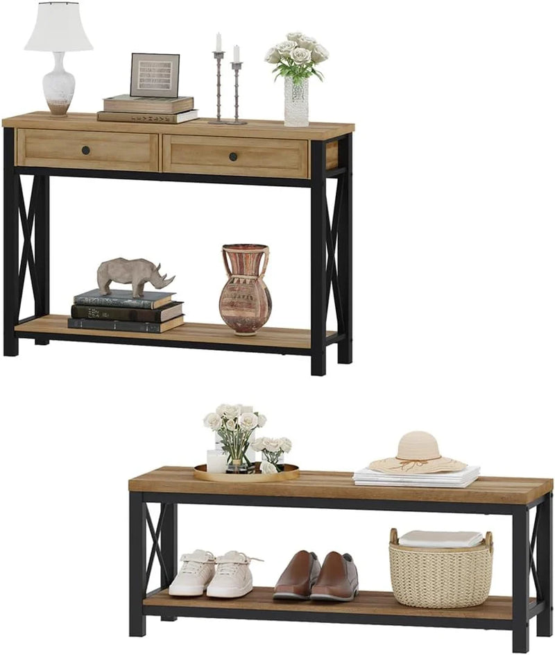 Wooden furniture sets, cabinets with drawers and storage benches with shoe racks, are suitable for entrances, living rooms and bedrooms. K9
