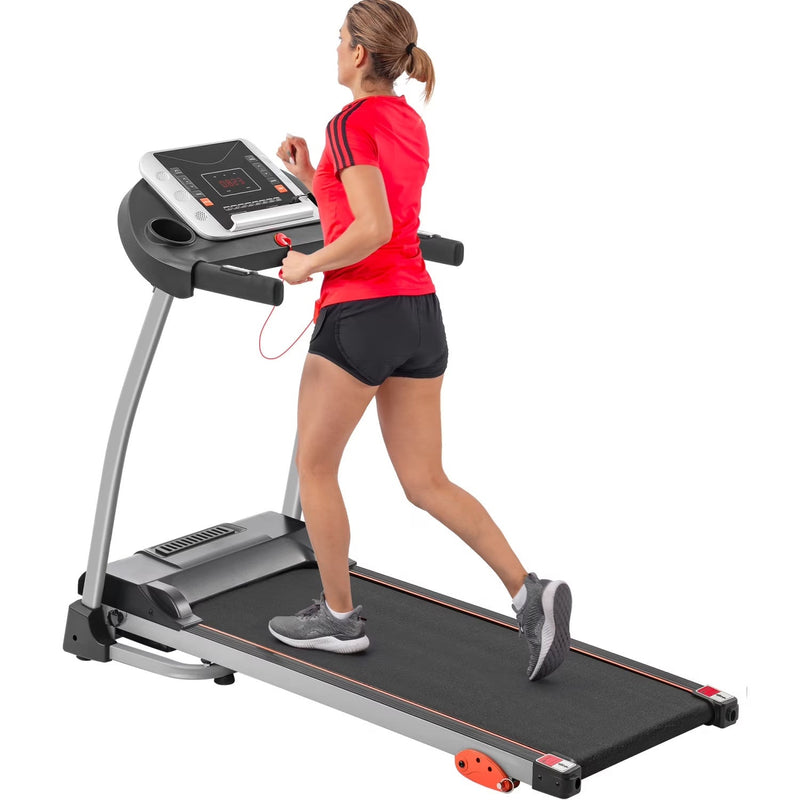 Ambifirner Easy Folding Treadmill with Adjustable Incline, Wide Running Deck, Foldable Design, Digital Monitor Mini Treadmill for Home Office V9