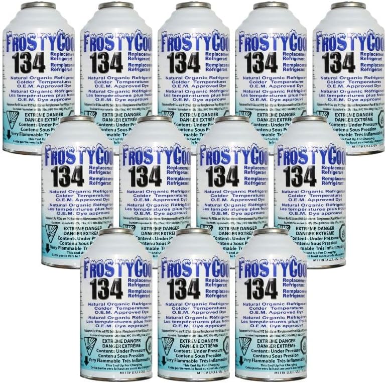134 AC Replacement Refrigerant for R134a with R134 R12 AC Refrigerant 6oz. (Pack of 12) S3