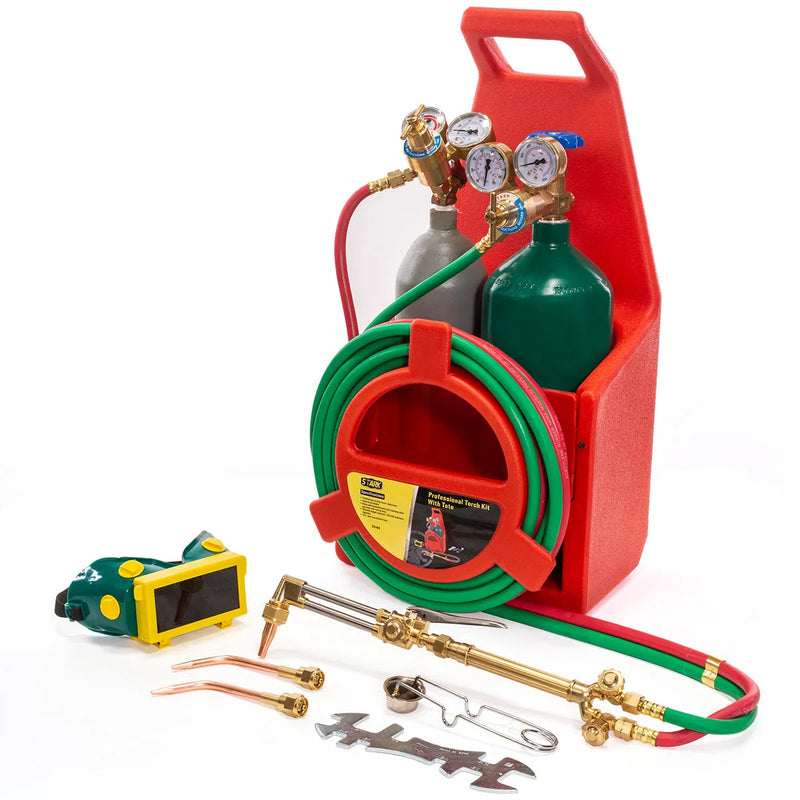 Welding & Cutting Torch Oxygen Acetylene Regulator Set V4