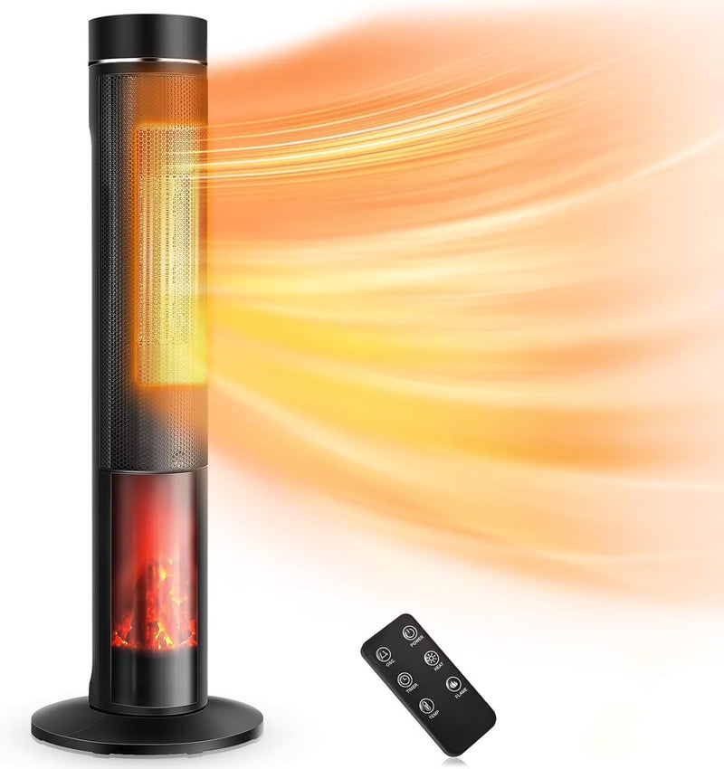 Airchoice 1500W 36 in Ceramic Tower Space Heater, 3 Heat Settings, Adjustable, for 300 sq ft L5