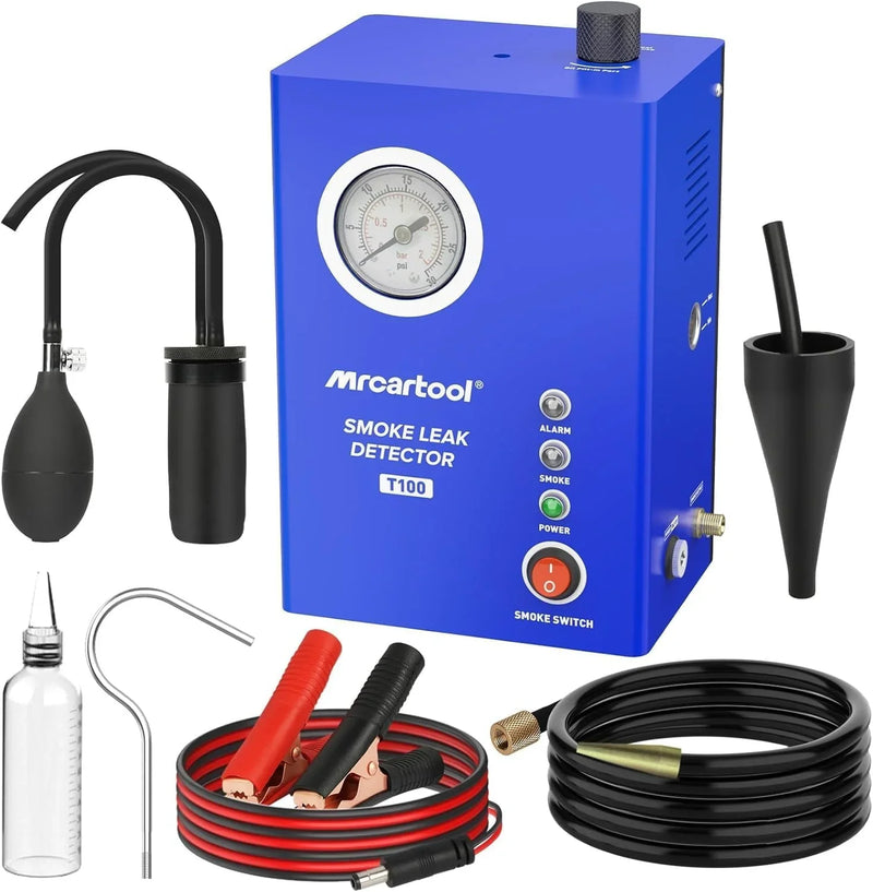 Smoke machine leakage tester, 12-volt DC car smoke machine leakage detector, equipped with an air flow meter and an oil level gauge, suitable for all vehicles. Z3