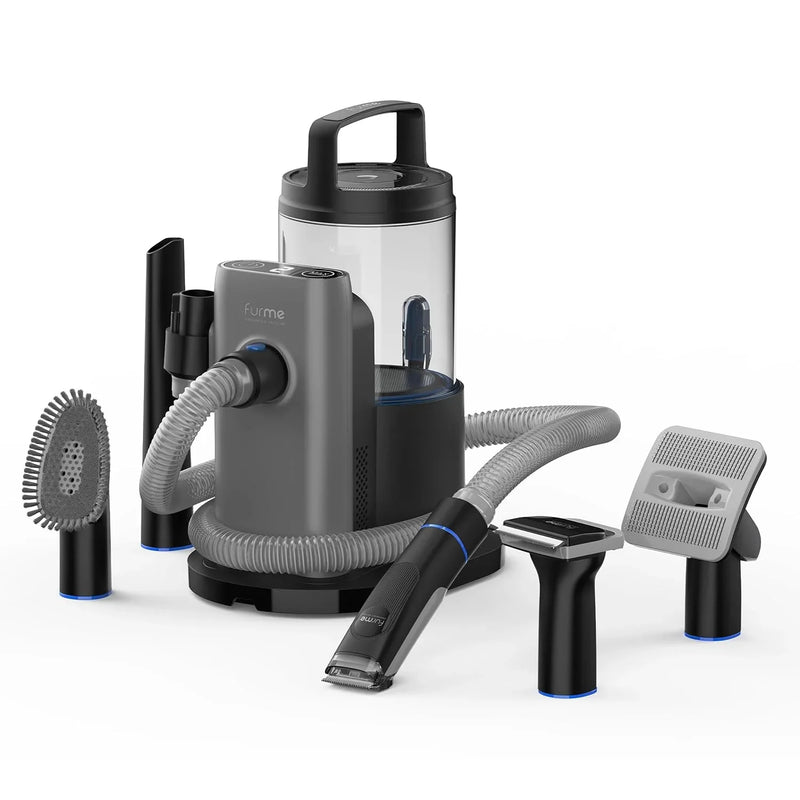 Professional Plus Pet Grooming Vacuum Kit, 5 Pet Grooming Tools, 2L Canister, Works for All Dogs, Cats, and Pet Fur O1