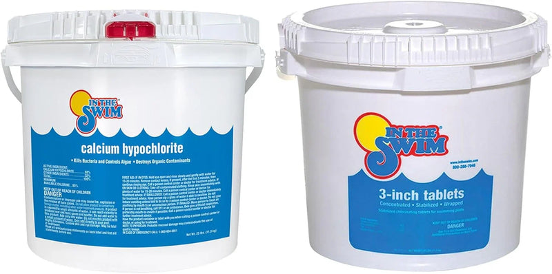 Pool Shock 68% Cal-Hypo Granular Sanitizer for Crystal Clear Water Defends Against Bacteria, Algae, and Microorganisms H4