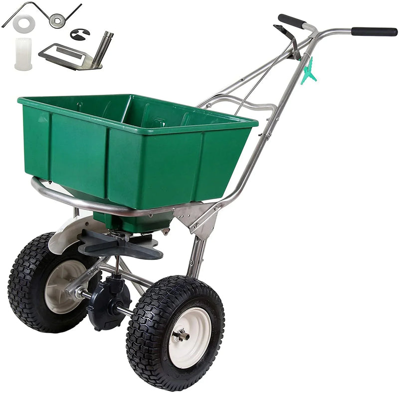 High Wheel Walk-Behind Fertilizer Spreader with Agitator Repair Kit (Bundle, 2 Items) Q0