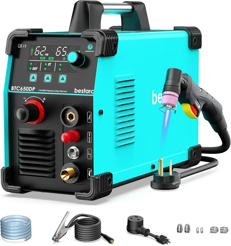 BTC500DP 7th Gen 50A Plasma Cutter, Dual Voltage 110/220V, Digital Display G9