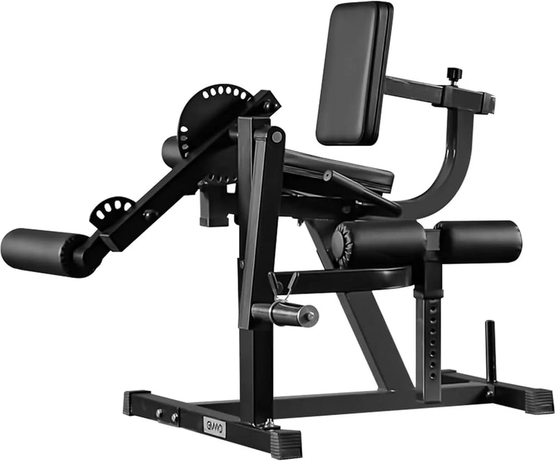 Leg Extension and Curl Machine, Lower Body Special Leg Machine, Adjustable Leg Exercise Bench with Plate Loaded, Leg Rotary Extension for Thigh, Home Gym Weight Machine X3