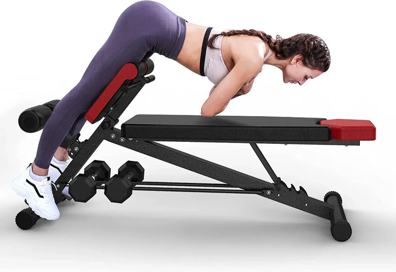FINER FORM Multi-Functional Adjustable Weight Bench for Total Body Workout D1