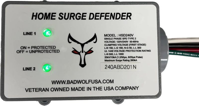 Whole House EMP Surge Protector, 260kA of Surge Protection to Help Shield Your Home from Lightning, EMP, CME and Solar Flare Damage. R7