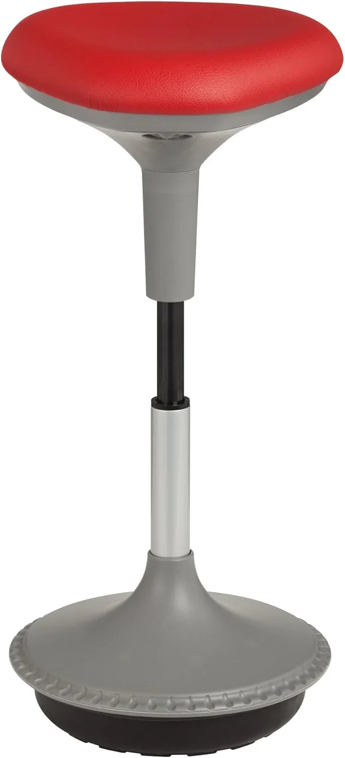 Adjustable-height office desk and active learning stools for classrooms, foam-filled backless rocking stools with rocking function, in gray color Y1