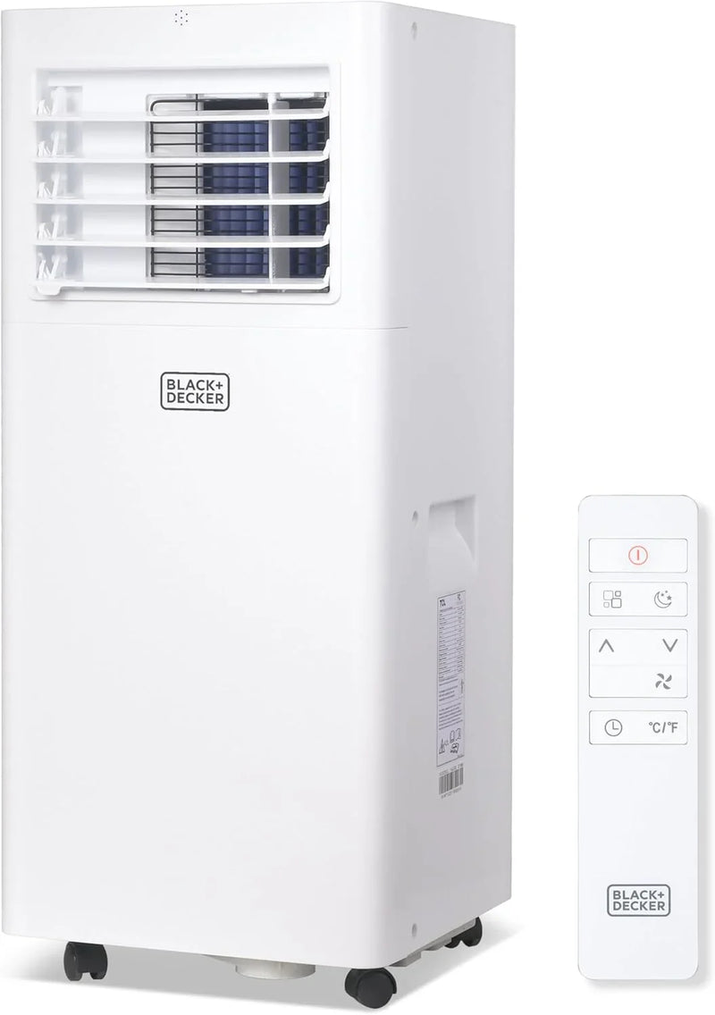 Portable Air Conditioner, 12,000 BTU (8,000 BTU SACC) for Rooms up to 550 Sq. Ft., Portable AC with Follow Me Remote Control and Window Kit, BPACT12WT, White C4