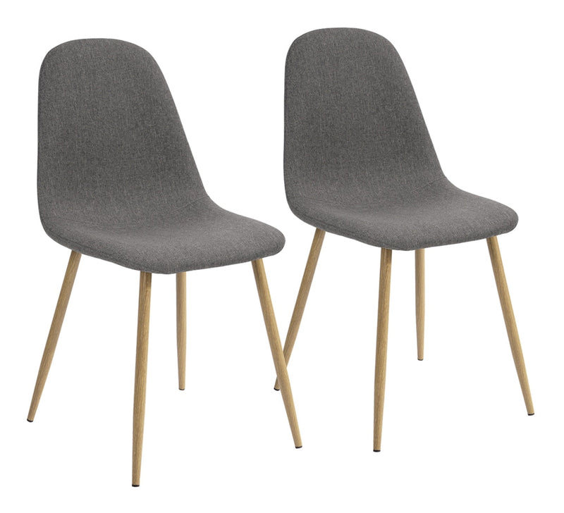 39F Charlton Fabric Dining Chair, Grey J8