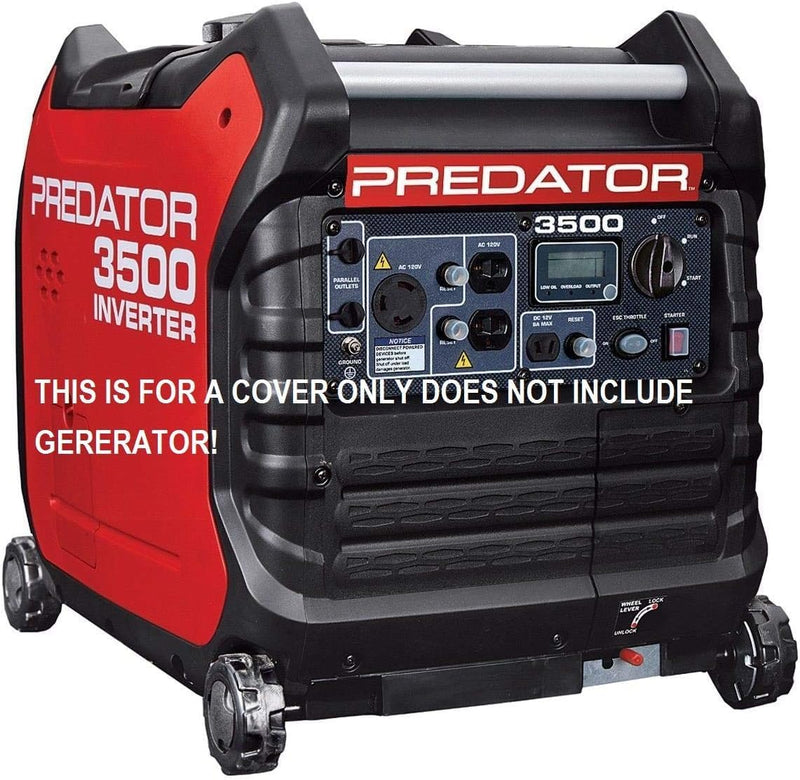 Fits Predator Inverter 3500 watt Generator Cover (BLACK) COVER ONLY H6