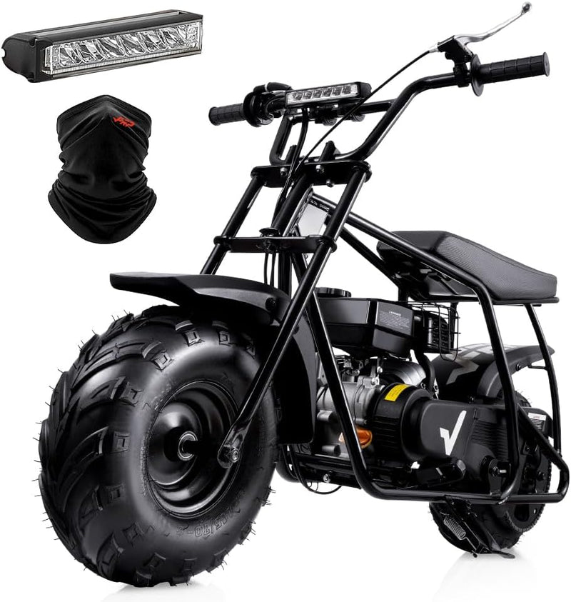 Mini Dirt Bike GMB100, 99 CC Gas Powered Mini Bike 4 Stroke 3HP, Off Road Mini Bikes for Kids and Adult, Trail Bike Up to 24 Mph, Weight Support Up to 185 LBS (Black) M1