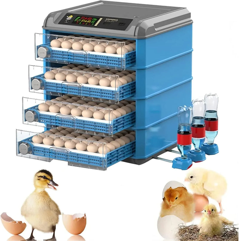 Egg Incubator, 192/256/500 Egg Incubator, Poultry Hatcher Machine with Automatic Egg Turning, Temperature & Humidity Control and LED Screen, General Purpose Incubator for Chickens Ducks Birds,500 M7