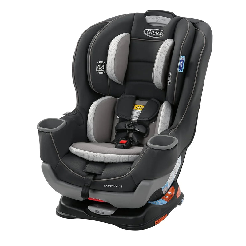Extend2Fit Convertible Baby Car Seat, Rear and Forward Facing, Adjustable Extension Panel for Extra Legroom, Gotham X9