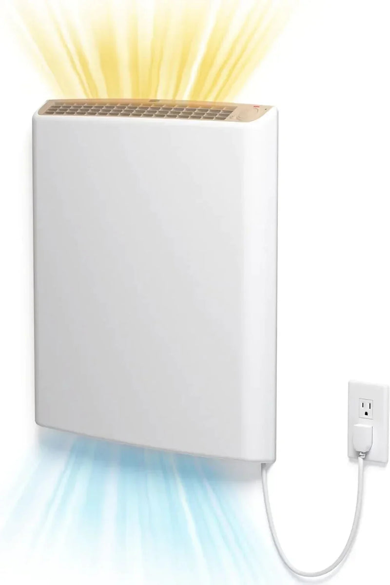 Envi Plug-in Electric Panel Wall Heaters for Indoor Use, Energy Efficient 24/7 Heating w/Safety Sensor Protection T5