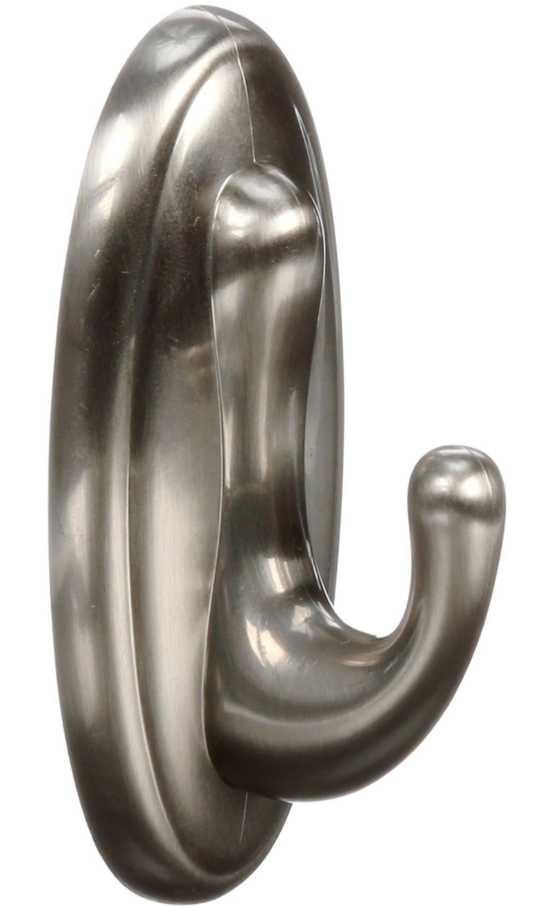 3M Command Medium Traditional Decorative Utility Hook, Brushed Nickel H5