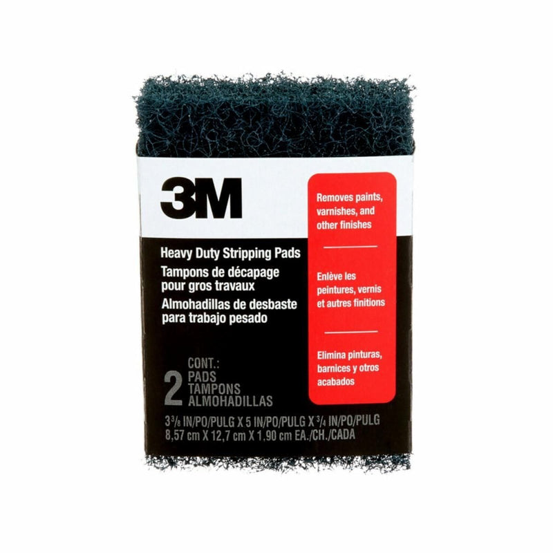 3M Heavy Duty Stripping Pad for Flat Surfaces, 2-pk H2