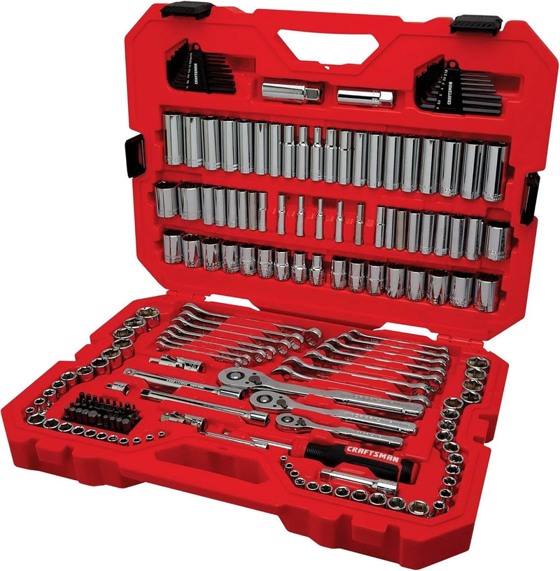 CRAFTSMAN Mechanics Tool Set, 1/4 and 3/8 Inch Drive, 189 Piece (CMMT12134) S0
