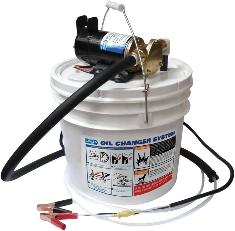 Marine Quick Oil Changer, Flexible Impeller Pump, Reversing Switch 3.5 Gallon, 12-Volt, Non CE, White G4