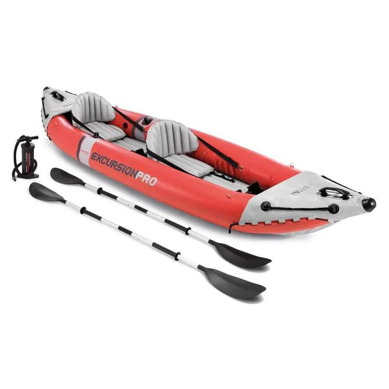 2 Person Vinyl Inflatable Kayak with Aluminum Oars I7