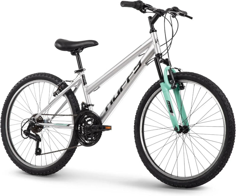 Mountain Hardtail Mountain Bike for Boys/Girls/Men/Women, 20"/24"/26" Sizes, 6 or 21 Speed Shimano Twist Shifting, Front or Dual Suspension, Comfort Saddle, Sleek Colors O3