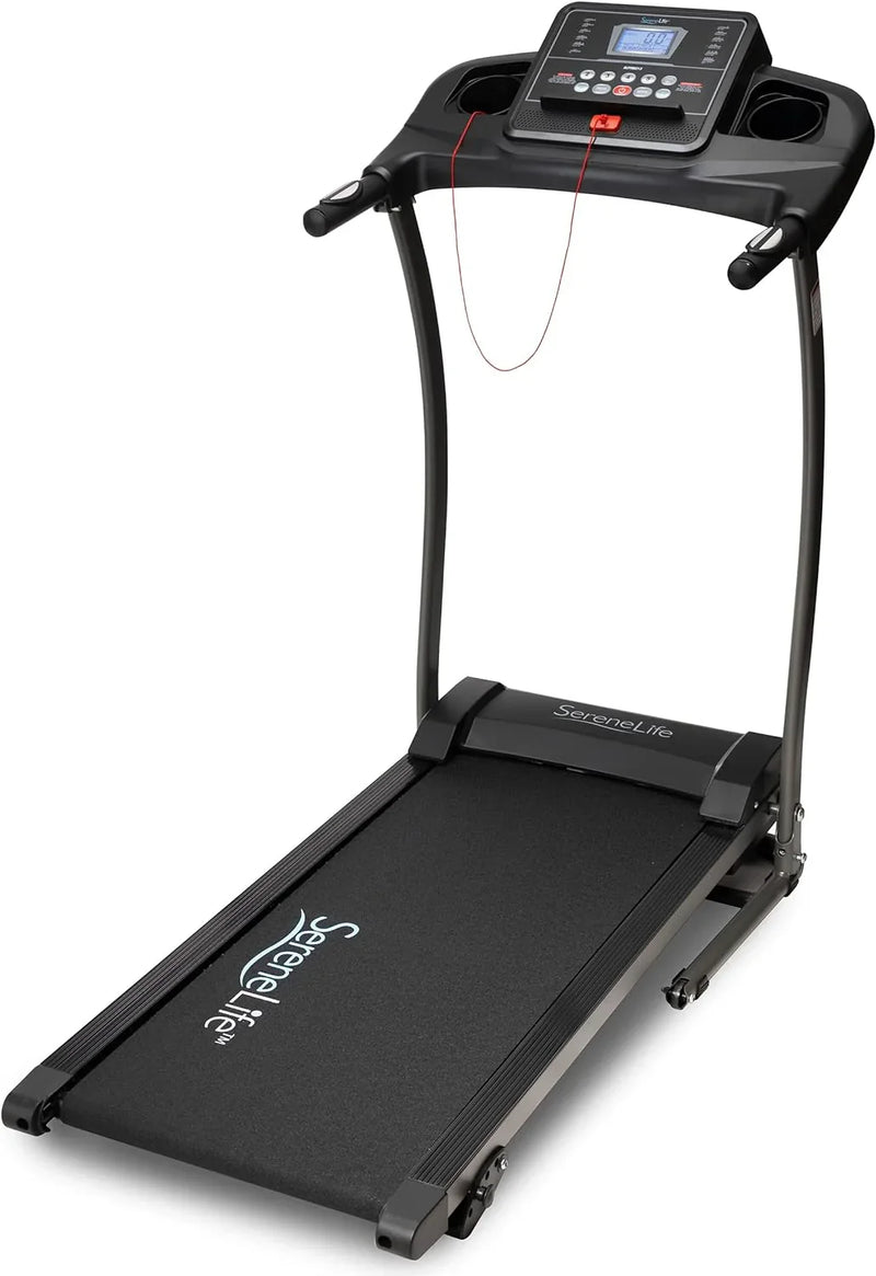 Folding Treadmill - Foldable Home Fitness Equipment with LCD for Walking & Running - Cardio Exercise Machine - Preset and Adjustable Programs - Bluetooth Connectivity X8