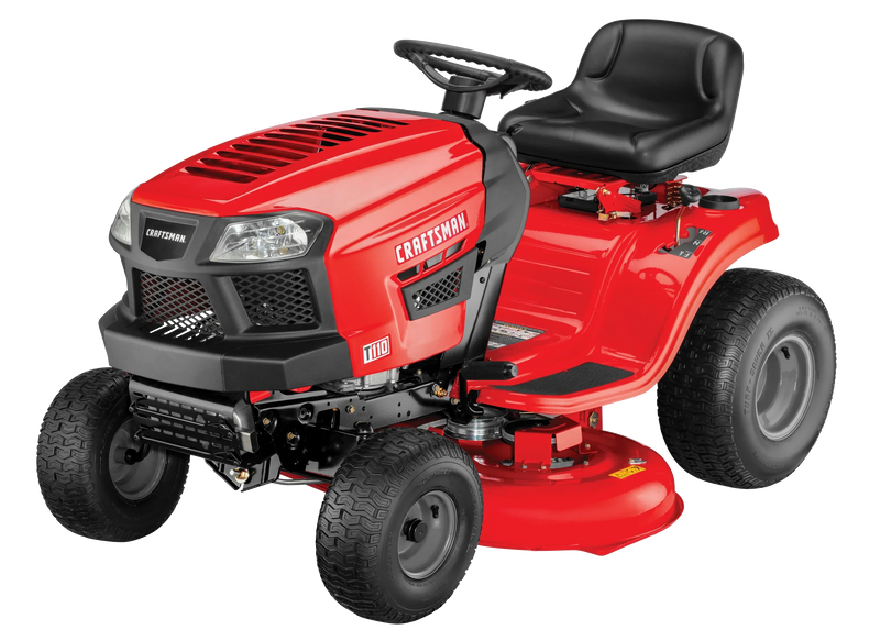 Craftsman T110 42-in Riding Lawn Mower -- 17.5 HP Briggs & Stratton Engine -- 7-Speed Transmission -- Model 13AN77XS093 S4
