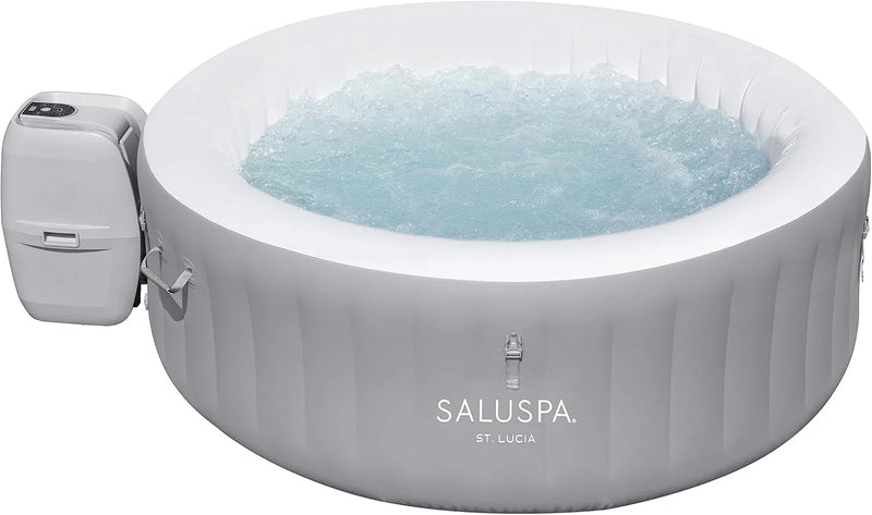 Inflatable Hot Tub Spa (71" x 26") | Portable Hot Tub with 2 Covers (1 Energy-Efficient Thermal Cover and 1 Standard Cover) | Fits Up to 2-4 Persons | Black I5