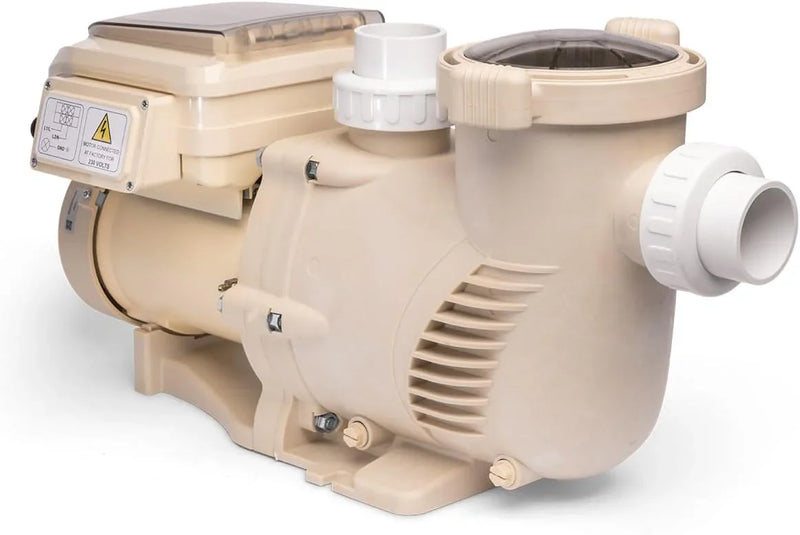 1.5HP Variable 2-Speed Swimming Pool Pump High Flow Above-Ground Swimming Pump Strainer w/ Slip on Fitting G9