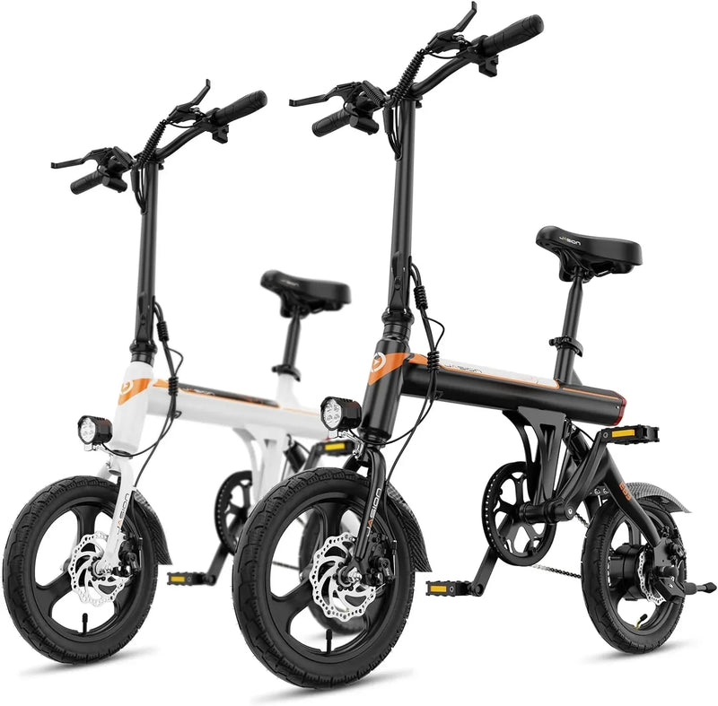 EB3 Electric Bike Adults 21mph, 500W Peak Motor, 270Wh Battery, Rear Suspension, 3 Levels Assist, 14" Folding Ebike for Adults and Teens, Complies to UL2849 D2