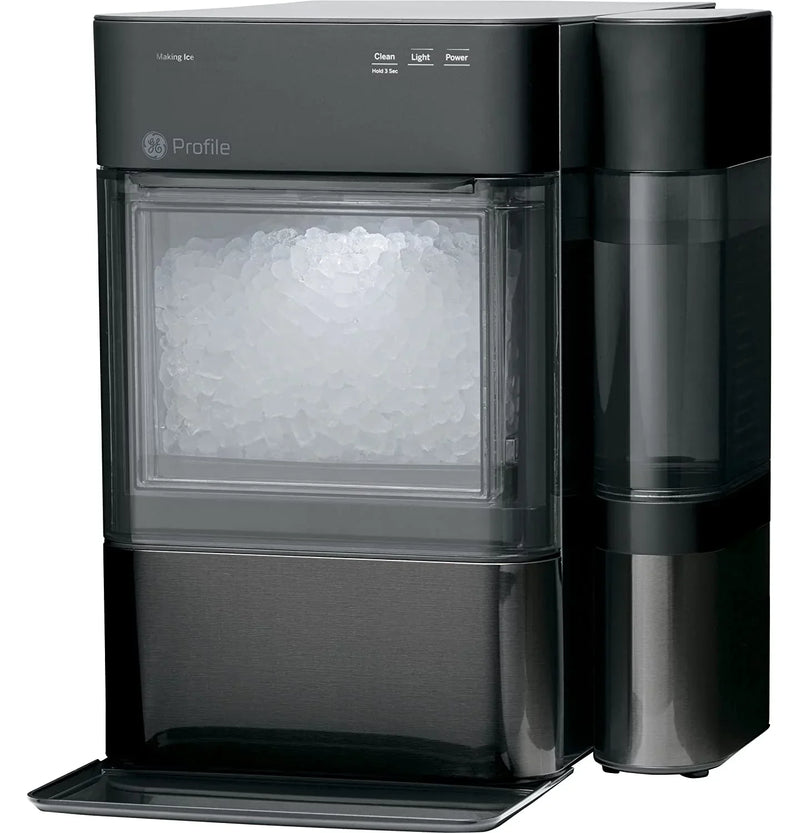 Countertop Nugget Ice Maker | Ice Machine with WiFi Connectivity | Smart Home Kitchen Essentials | Black Stainless P7