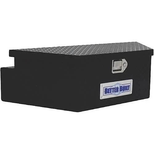 BETTER BUILT 66212321 UTILITY TRAILER TONGUE TOOL BOX, BLACK, WIDE, V SHAPED 39INX16.5INX12IN T2