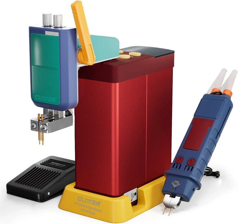 4500-watt super capacitor pulse battery welding machine, a DIY tool suitable for repairing 18650 lithium battery packs, equipped with a handle-type push welding arm and foot pedal switch, capable of continuous operation for 24 hours. M0