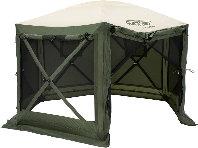 Screen Tent, Outdoor Camping Gazebo Canopy, Escape, 11.5', Brown T9