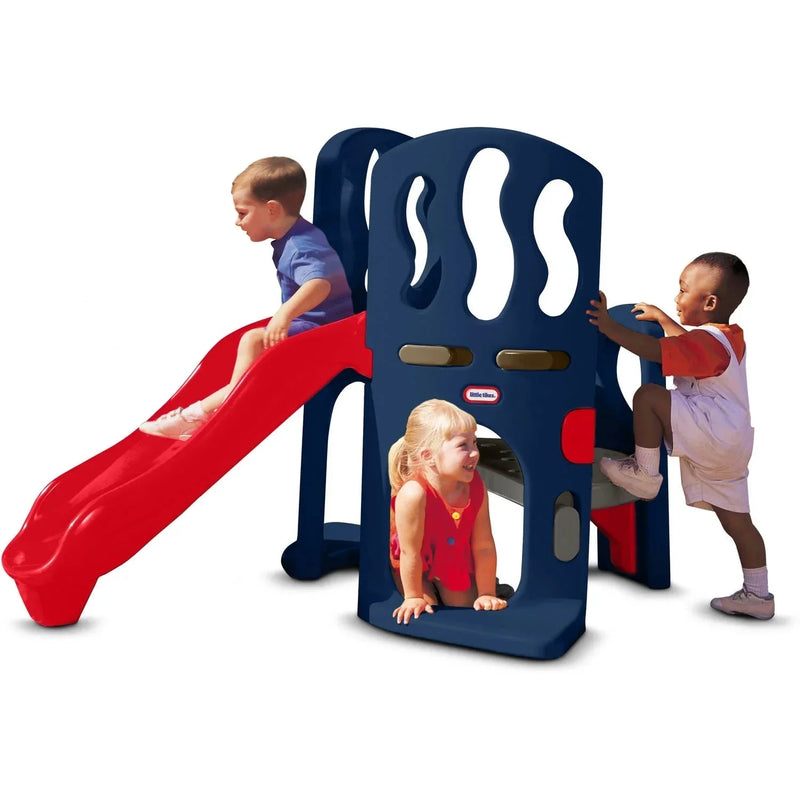Hide & Slide Climber, Blue & Red - Climbing Toy and Slide for Kids Ages 2 to 6 L8