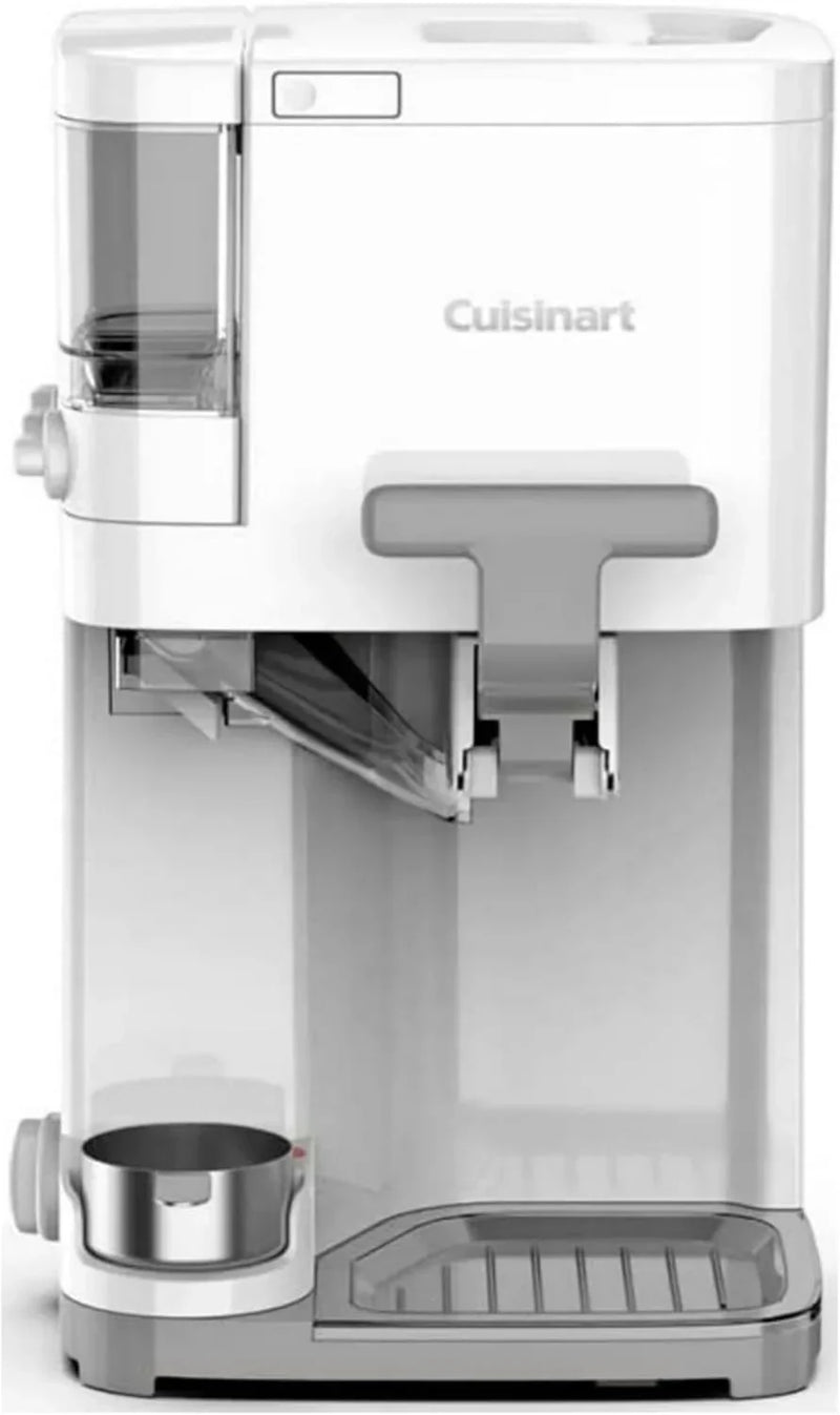 Cuisinart Soft Serve Ice Cream Machine- Mix It In Ice Cream Maker for Frozen Yogurt, Sorbet, Gelato, Drinks 1.5 Quart, White, ICE-48 Z7
