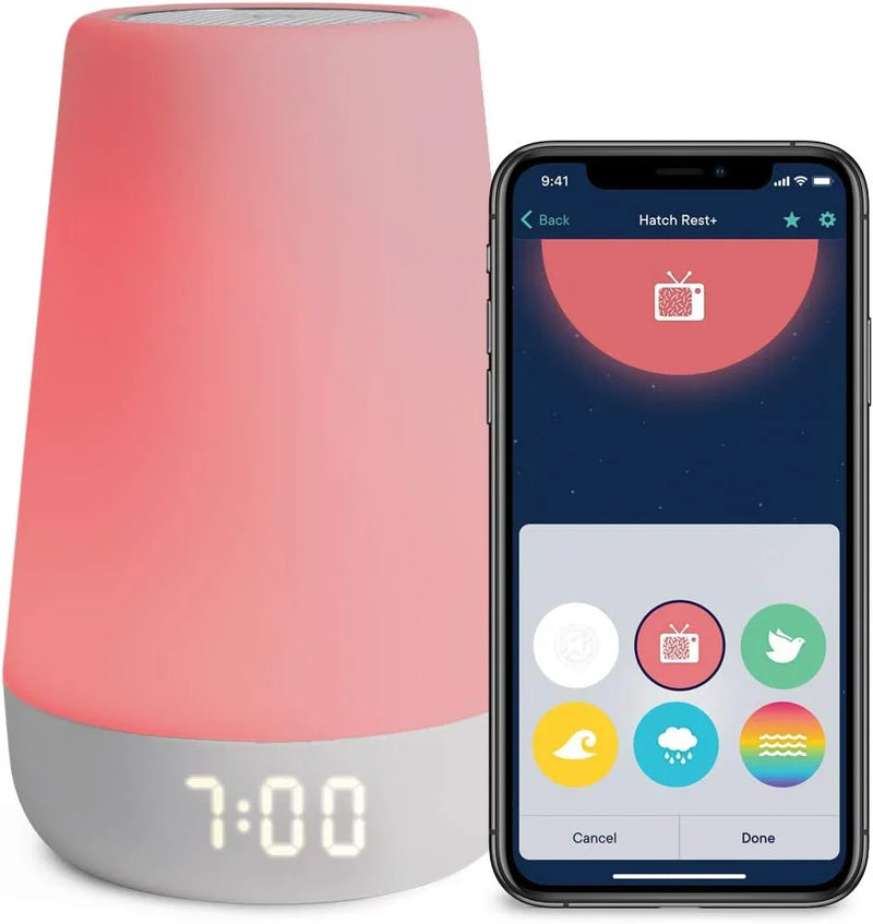 Night light, enhanced wake-up reminder audio monitor, white noise soothing device, infant sleep training device, children's alarm clock, night light R5