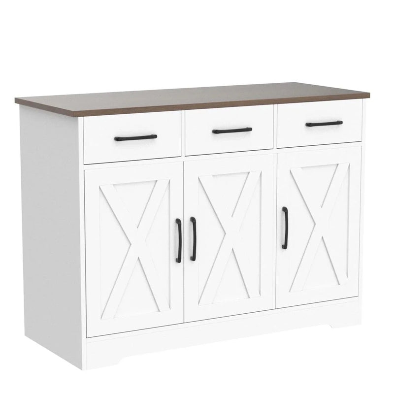 Modern Farmhouse Sideboard Buffet Cabinet T9
