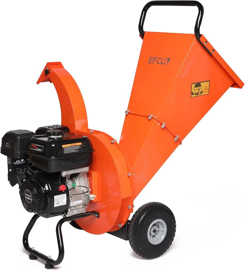 C40 Wood Chipper 4" inch Max Diameter Capacity 9 HP 274cc Gas Powered Engine Heavy Duty Shredder Mulcher T8