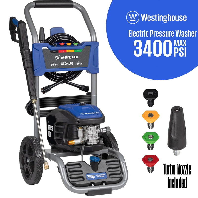 Westinghouse 3400 PSI at 2 GPM Electric Powered Pressure Washer K8