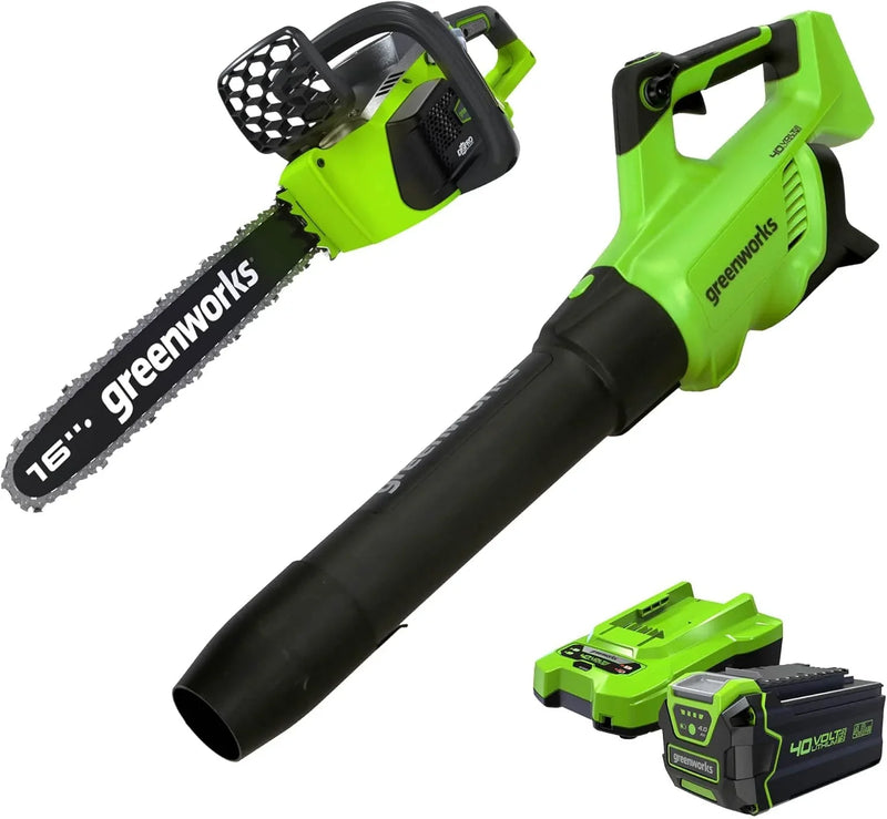 40V 16-inch electric saw, equipped with 4Ah USB battery (power bank) and standard charger Q4