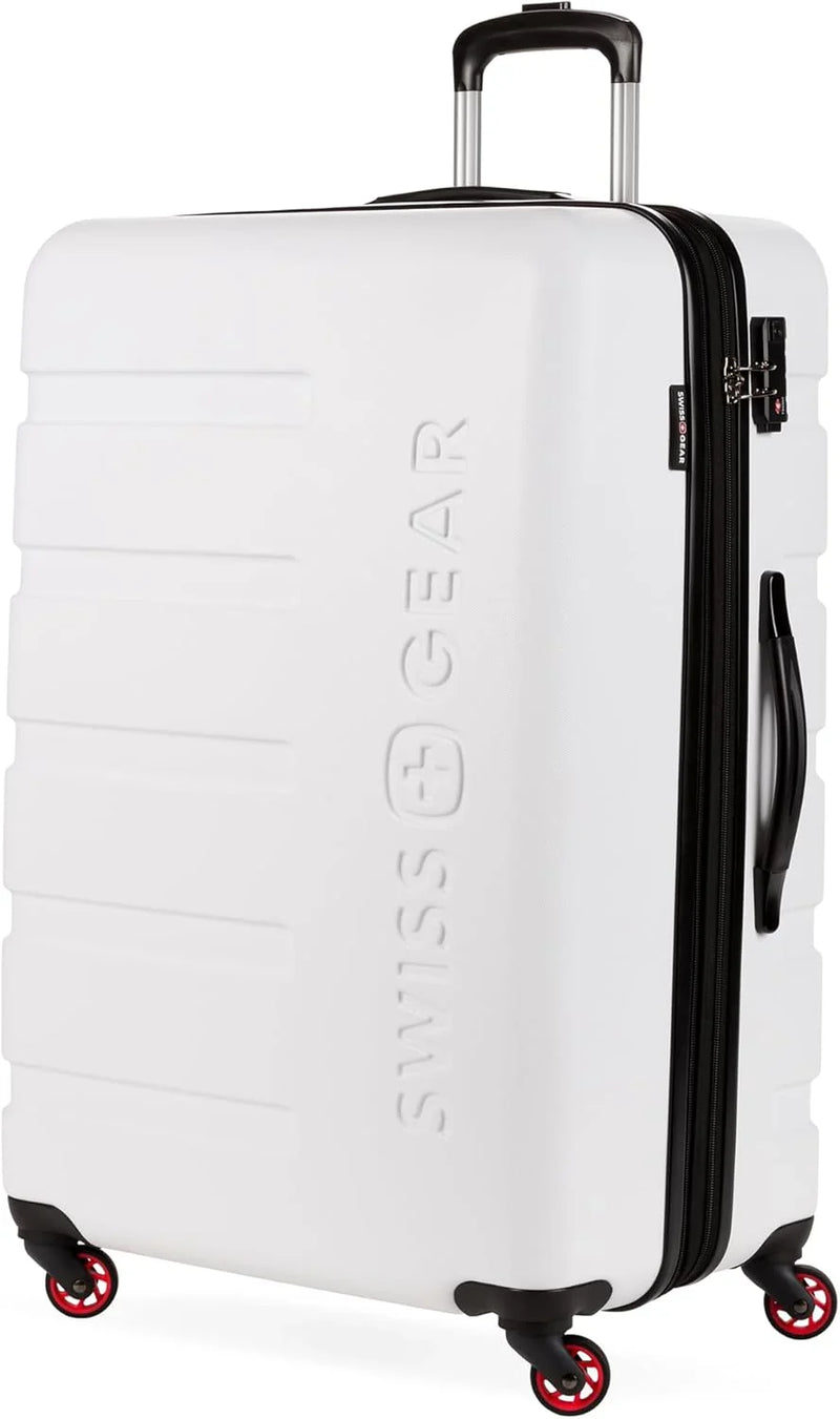 Expandable suitcase with rotating wheels, black Y8