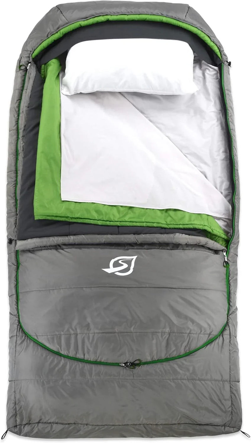 Adult Cloud-style sleeping bag - Adjustable multi-layer design, suitable for use in 3 to 4 seasons - Includes cotton bedding H0