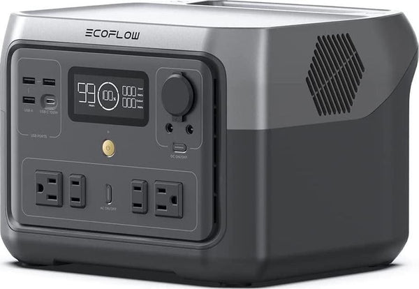 EcoFlow RIVER 2 Max Portable Power Station 512Wh Capacity.Solar Generator.1000W AC Output for Outdoor Camping.Home Backup.Emergency.RV.off-Grid A9