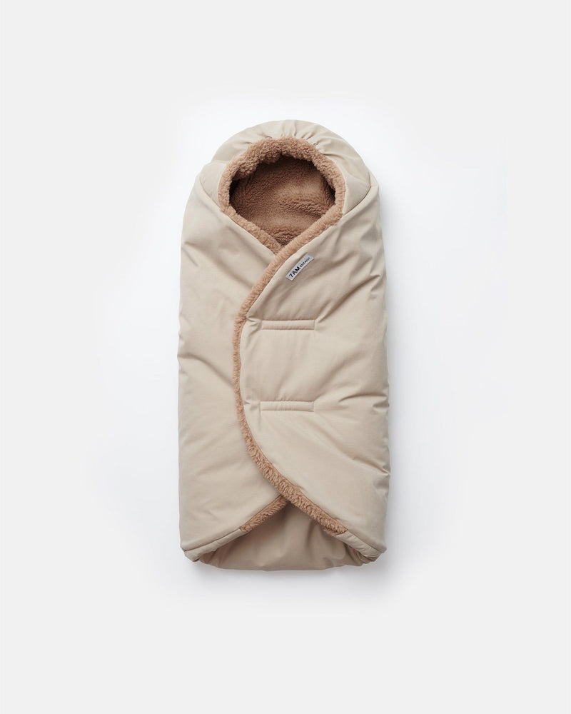 7AM Enfant Nido Benji Sherpa Lining Infant Wrap, Oat D0