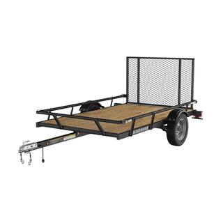 Karavan 5 ft. x 8 ft. Wood Floor Utility Trailer w Sliding Rail System D0